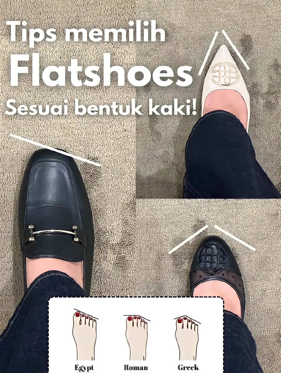 flatshoes sesuai bentuk kaki

— a thread