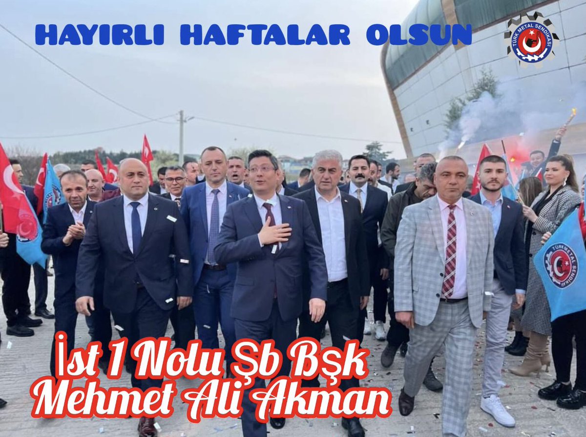 İşimiz Metal, 
Gücümüz Türk Metal... 
Hayırlı İşler , Hayırlı Haftalar ...
#TürkMetalSendikası
#UysalAltundağ 
#İstanbul1NoluŞube