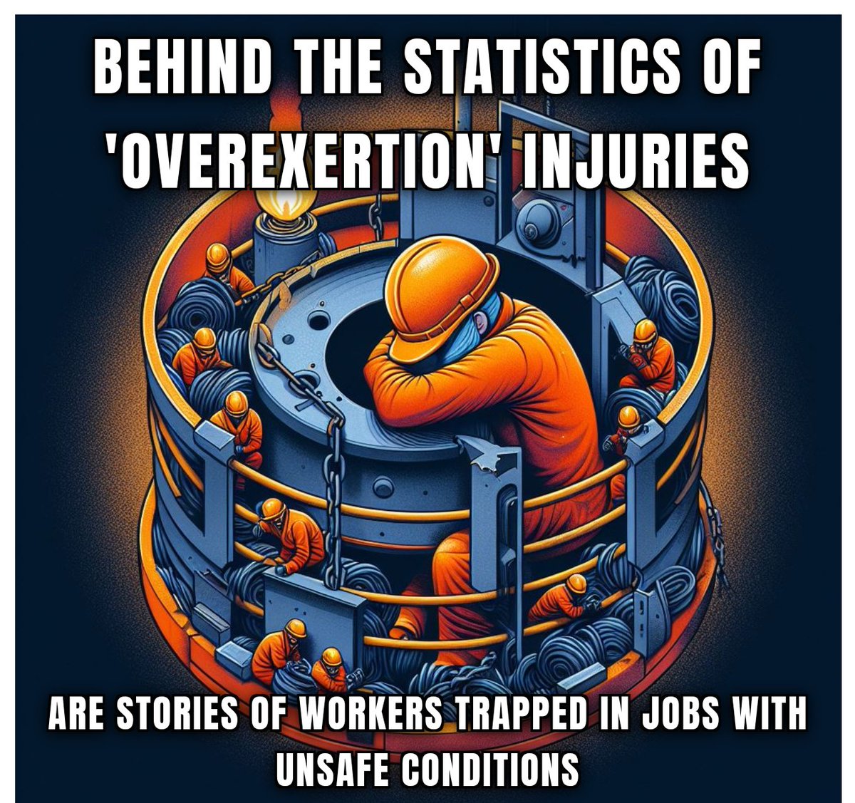 Beyond the numbers lies a harsh reality: 'overexertion' injuries often hide stories of workers stuck in unsafe jobs. Let's shine a light on these stories to advocate for safer workplaces. #InjuredWorkersUnite #WorkplaceSafety