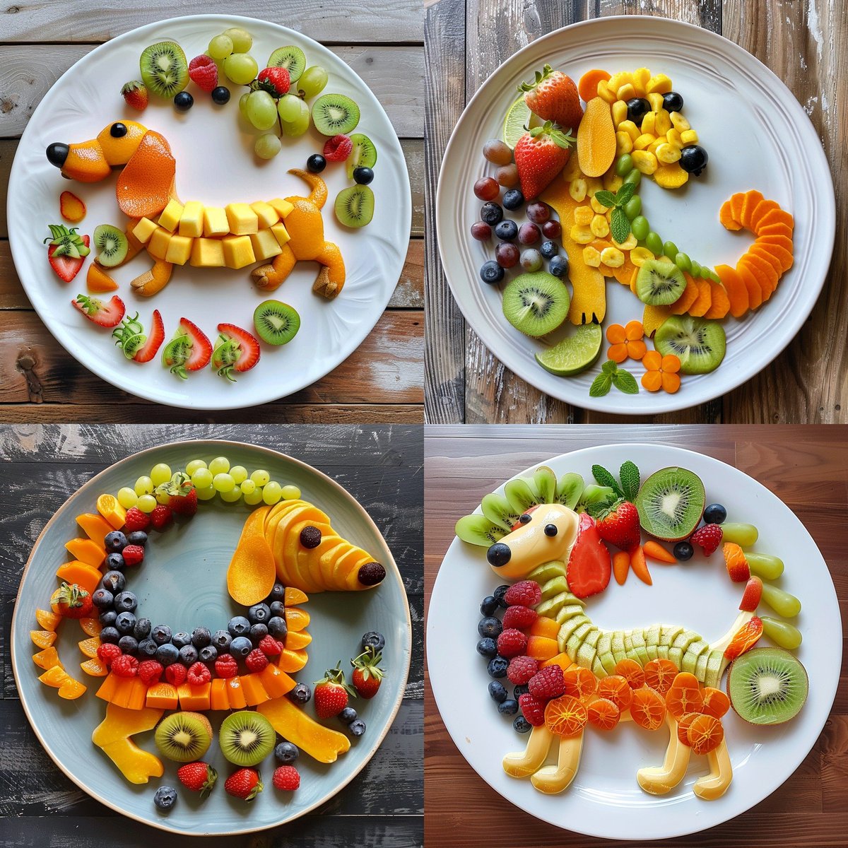 Dachshunds Made From Fruit 😍😍😍