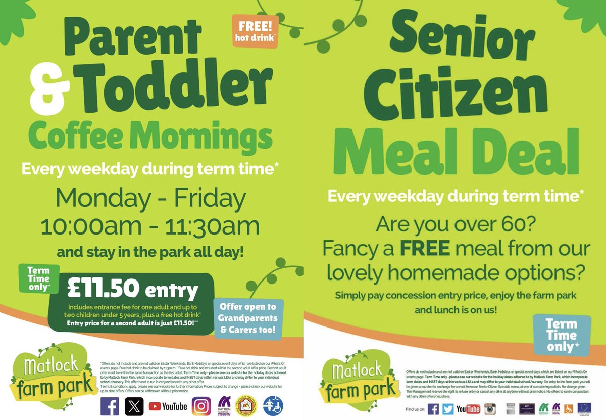 These two great weekday in term time offers are on all this week!