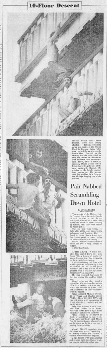 ❄️ @MiamiHerald, June 24, 1980 👮 
📷 Tim Chapman
is.gd/qJM56y
#HotelScarface #Miami @Joshmedia #truecrime @matthewsbunch @TRafaelCimino #CoconutGrove @rawsin_ #cocaine #truestory #nonfiction