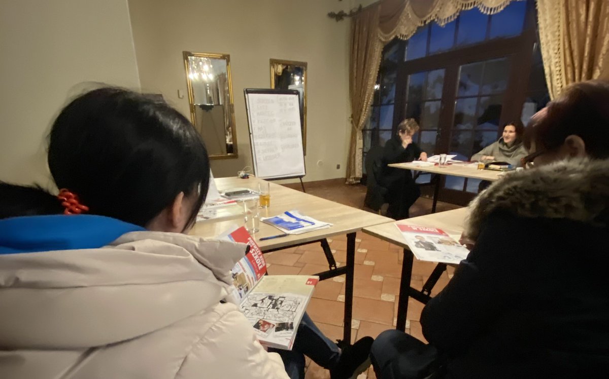 Project “Language school for Ukrainian refugees - learning and practice” run by the Lutheran parish in Wałbrzych, Poland. The project was aimed to all people between the ages of 16 and 60 and included 22 hours of language classes in four groups. #StandwithUkraine