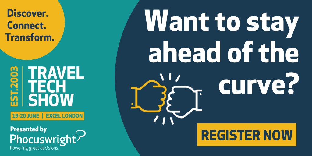 Do you want to stay ahead of the curve in the travel industry by meeting 80+ travel technology suppliers over two days? Then you should register for @TravelTech_Show 2024 ➡️ bit.ly/3xZ1hkI #TTShow #TravelTechnology #TravelTech #RegisterNow