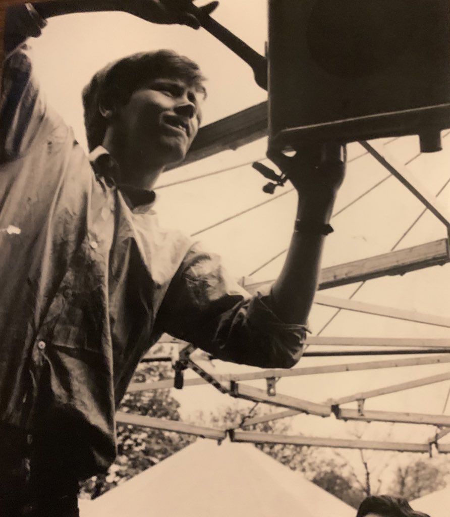 Love this pic of my Dad as a young showman building up on the fair. So much of his life and stories go into the Jericho books 🕵️‍♂️🎡