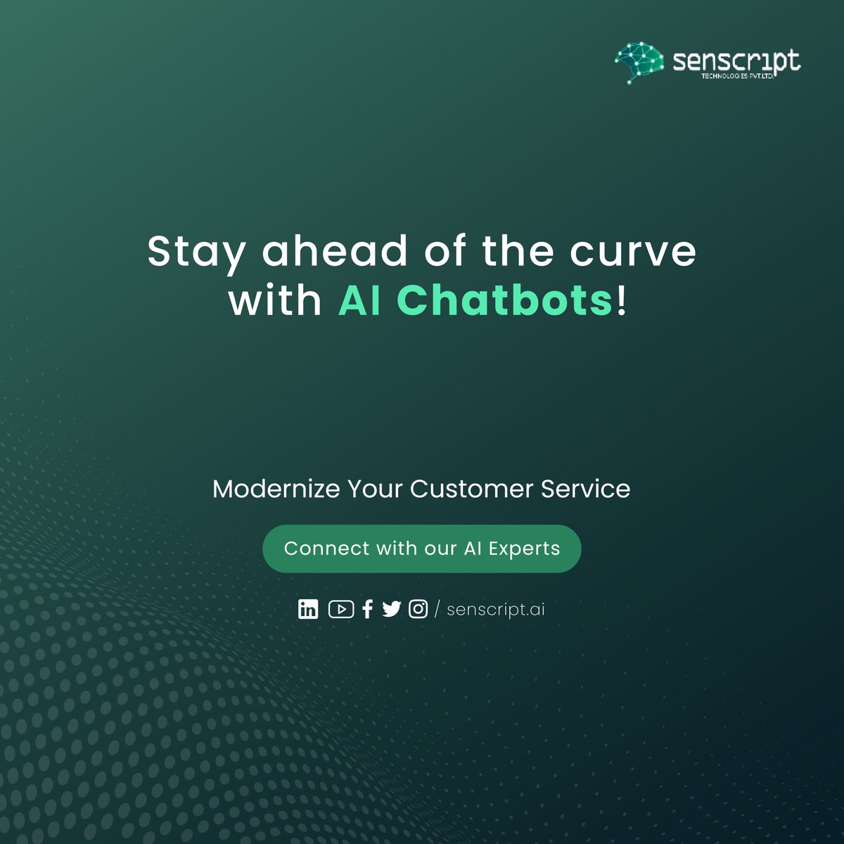 senscript's tweet image. It’s been quite a long time since the era of Artificial Intelligence began. While Artificial Intelligence (AI) has transformed many industries, customer service hasn&apos;t fully embraced AI solutions. AI-powered chatbots offer significant benefits when working alongside human agents.