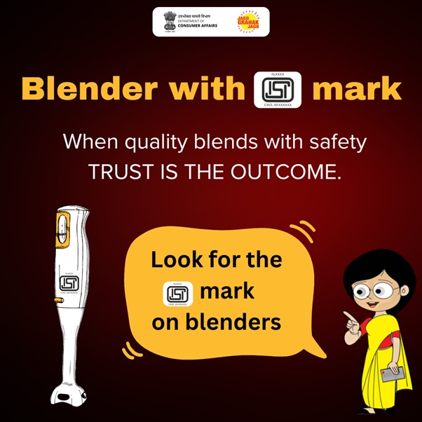 Your safety and satisfaction matter most. Look for the ISI mark for quality-assured blenders
#SafetyFirst #TrustISIMark #ConsumerConfidence