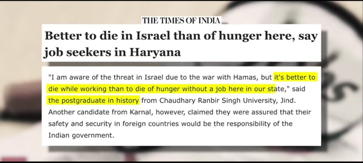 Main reason why indians support Israel