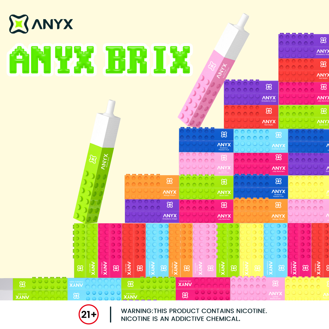 🌟 Introducing ANYX BRIX - the vape that's as fun as LEGO! 💫 With its vibrant design and playful appearance, it's sure to spark joy in every vape session. 🔥
.
#BRIXSafety #AdultsOnly #legovape #ANYX #giveway #tested #winner #Winbox #gameplay #newproduct #AnyxGlobal #FestiveFun