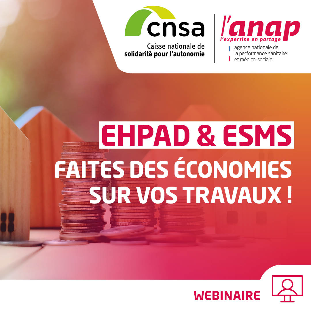 🏥 EHPAD & ESMS : Faites des économies grâce aux webinaires de l'Anap en partenariat avec @CNSA_actu 📅 Le 16 mai ou le 13 juin, venez découvrir comment bénéficier d'une TVA à taux réduit pour vos travaux. 👉 anap.fr/s/evenement?ev…