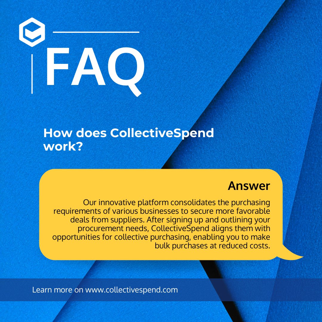 Want to reduce costs and streamline procurement? Join CollectiveSpend to access exclusive pricing from suppliers! Sign up, outline your needs, and start saving with collective purchasing. #procurement #costsavings #supplychain #CollectiveSpend