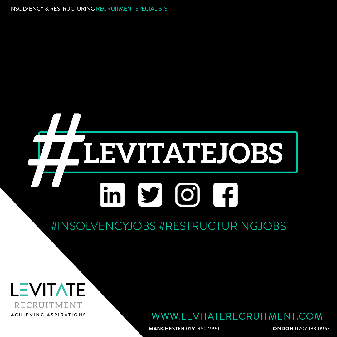 Keep up to date with all our latest jobs. 

Follow #LevitateJobs on; 

•LinkedIn
•Instagram
•Twitter
•Facebook

Visit our website – zurl.co/CzpZ

#insolvencyjobs #restructuringjobs #auditjobs #forensicjobs #taxjobs #levitatejobs #insolvency #restructuring