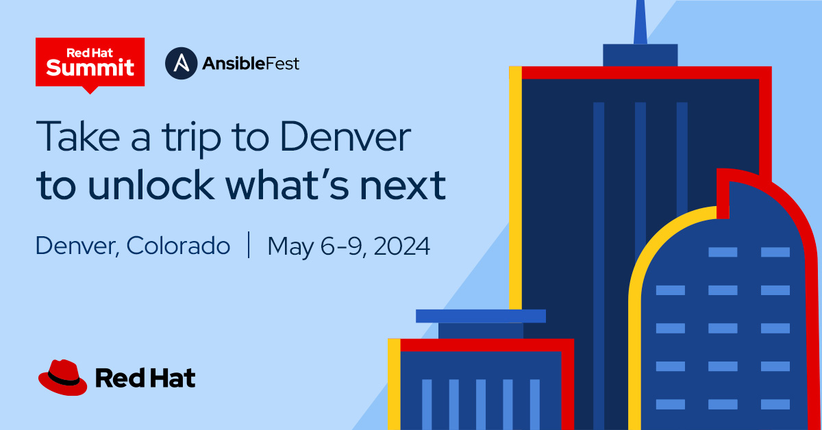 A new year means a new #RHSummit + #AnsibleFest to get excited about. Registration is open now to join us in Denver, Colorado on May 6-9. Read more about this year's event: red.ht/4baurvw