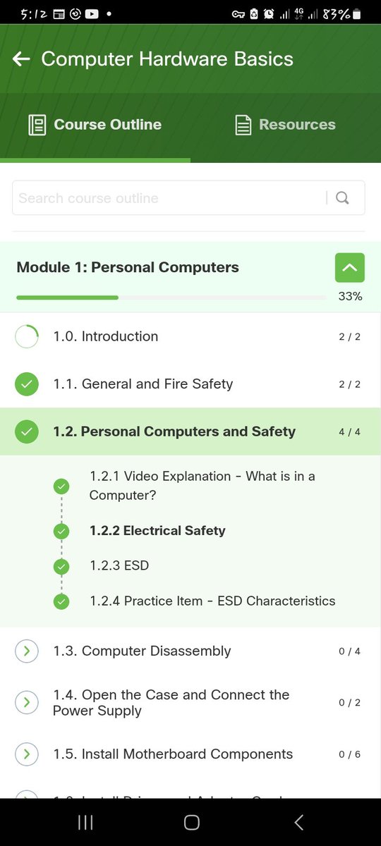 Day 4/100 #100daysofcybersecurity 
As a cyber professional,  it is necessary to soak yourself with knowledge of a computer or system hardware. This knowledge guides your usage and the operation of your system. 
@Cisco is really equipping me 
#cyberprof