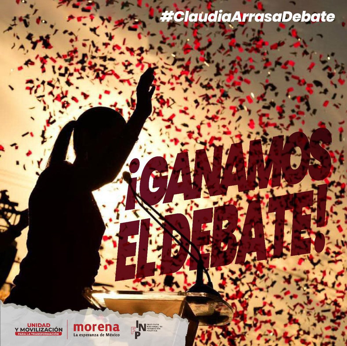 Somos millones con @Claudiashein 
¡Ganamos el Debate!
#DebatePresidencial #ClaudiaPresidenta #QueSigaLaDemocracia #ClaudiaArrasaDebate