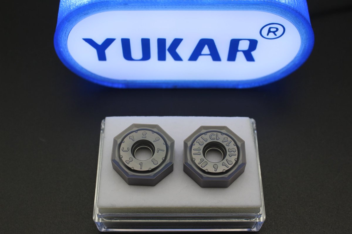 ONMU080608 inserts from YUKAR, compatible with ISCAR.

#cnc #tools #cnctools #tooling #cnctooling #metalworking #engineering #engineer #inserts #carbide #milling #cncmilling #millinginserts #lathe #cnclathe #industrialengineering #cuttingtools #cncmachining #cncmilling #cnccut