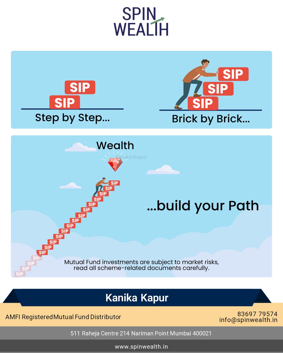 Step by Step SIP Build your Wealth 

#SpinWealth #mutualfunds #mutualfunddistributor #SIP #build #path #wealth #lifetime