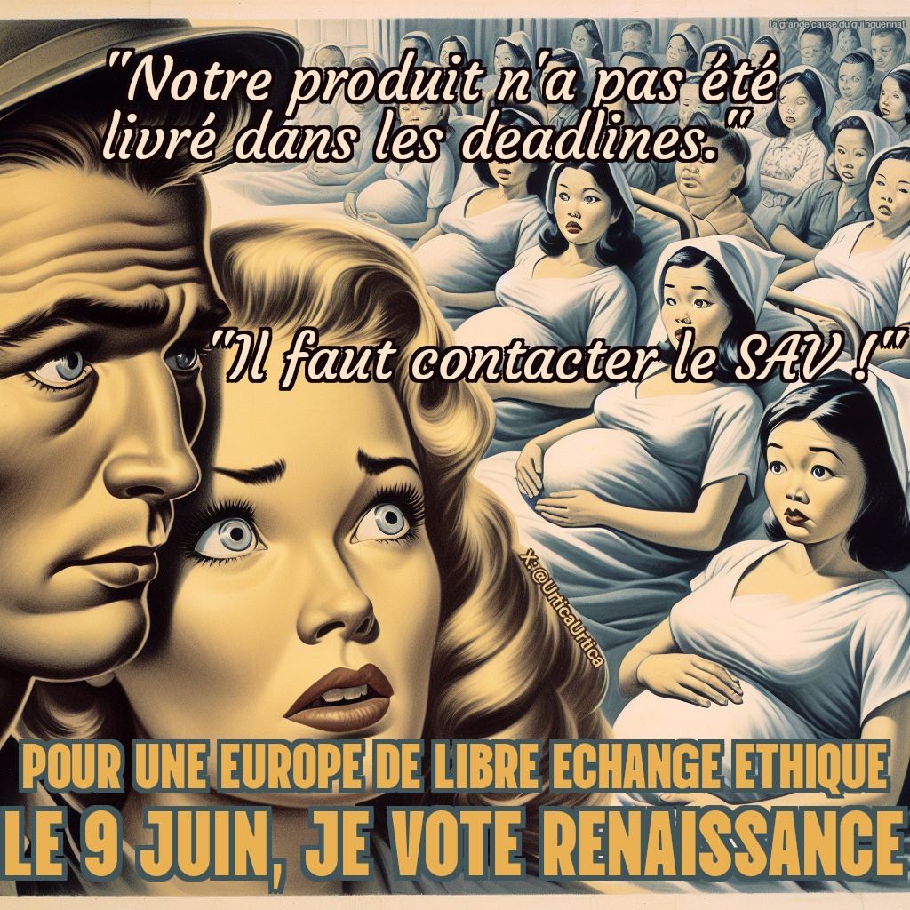 Le libre échange est une formidable opportunité d'importer des produits à bas coût en contournant les normes !🐔🇺🇦

Mais d'autres productions locales peuvent alimenter nos marchés avides de progrès !👶

Le 9 juin, le vote éthique c'est #BesoinDEurope !🇪🇺

x.com/le_Parisien/st…