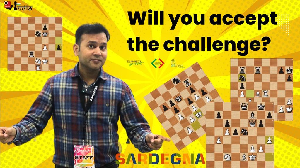 Can You Crack It? @nikchess brings you 4 interesting positions from the 2nd round of the Sardinia World Chess Festival! Check out the full video: youtu.be/elqX7bhY9EE