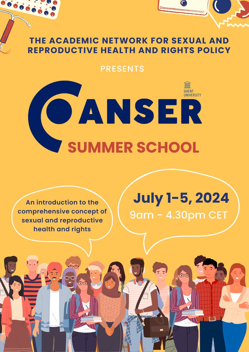 🔊 Masters &amp; Grad students passionate about SRHR! Join ANSER's online Summer School July 1-5. Apply by May 10 with CV &amp; intro video👨🏽‍💻Info: ugent.be/anser/en/anser… #SRHR #SummerSchool2024 #ANSERSummerSchool2024 #OnlineCourse #MasterStudentNetwork