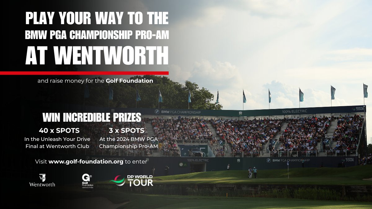 ⛳ Walk in the footsteps of champions. Play in May, and be in with a chance to play in the @BMWPGA Championship Pro-Am with @golffoundation. 

Learn more: bit.ly/3wcJVA7 
 #UnleashYourDrive #PlayInMay