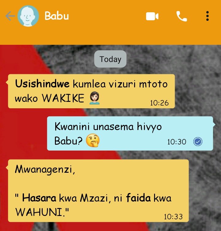 Mwanagenzi47's tweet photo. Ukiwa kama Mzazi👂....✍️ https://t.co/iPAACfK0My