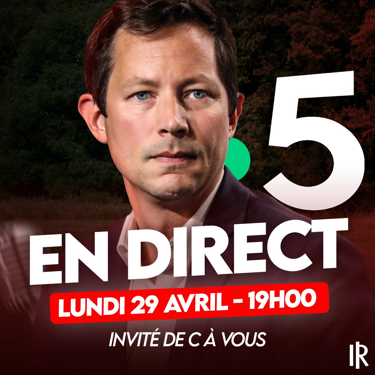 🇫🇷🇪🇺 @fxbellamy sera ce soir l'invité de @cavousf5. 📅 Rendez-vous à 19h00 sur #France 5 ! #AvecBellamy #Europeennes2024