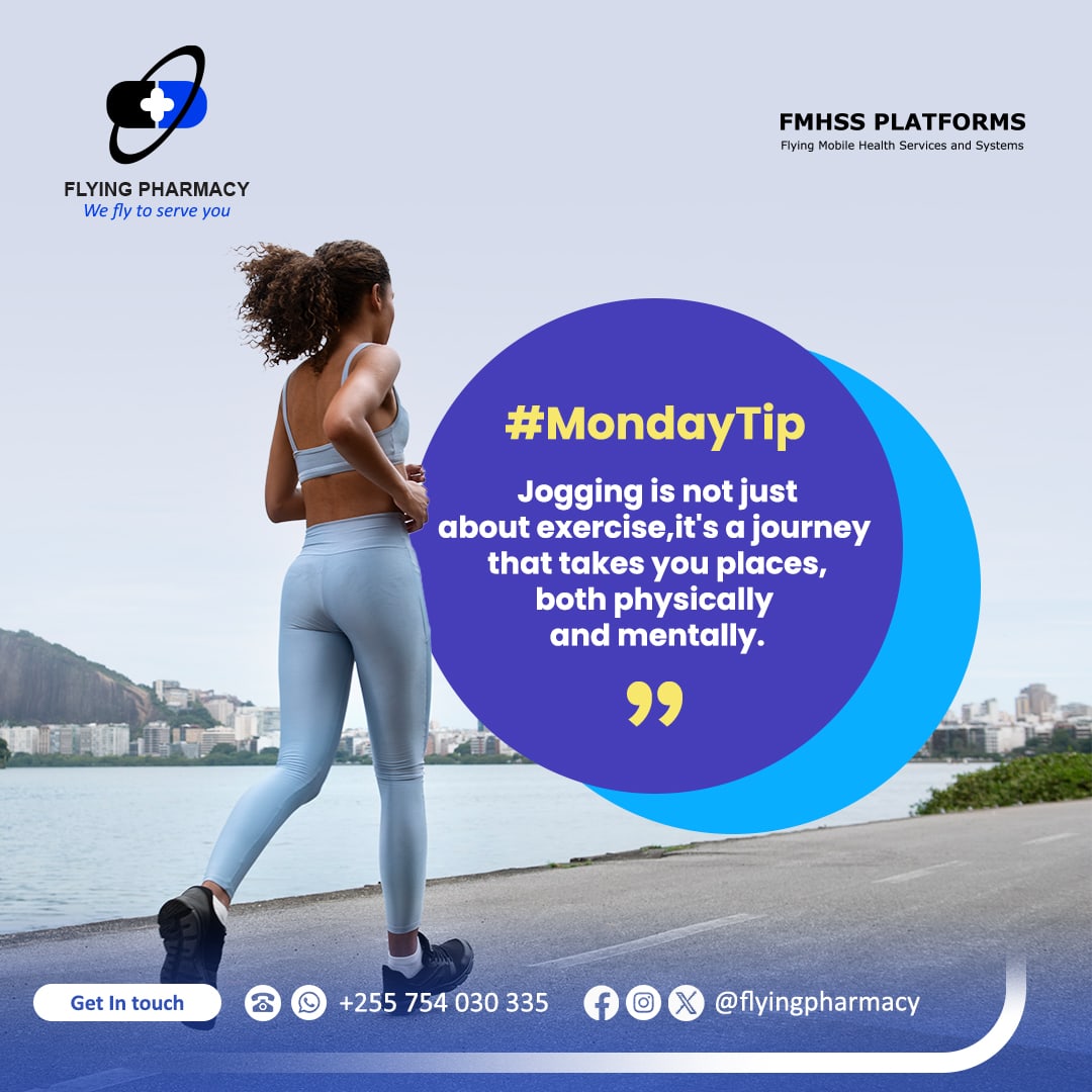 Today on our #MondayTip is about to strength you discover within yourself with every step forward.

#MondayTip #Flyingpharmacy #Medicinesolution #Jogging