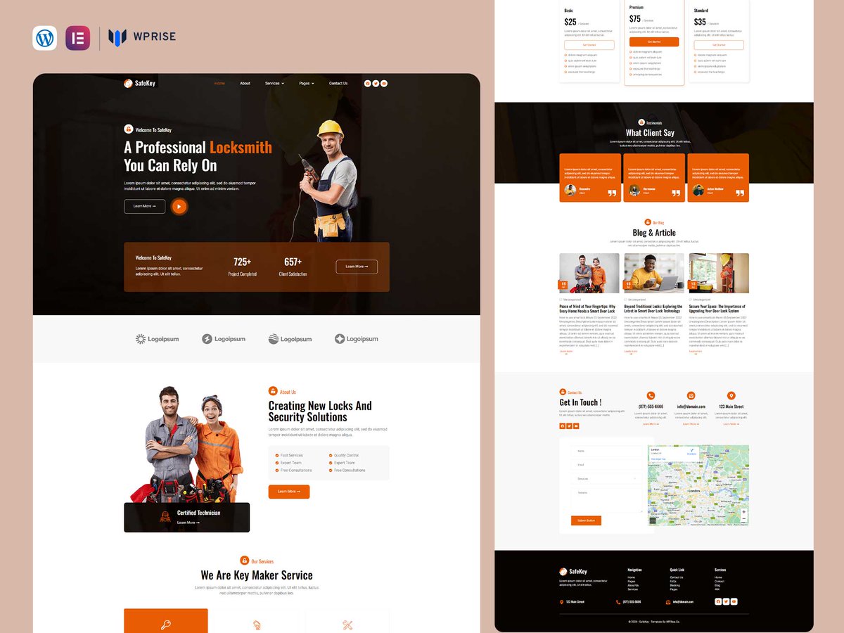 SafeKey is an all-in-one Elementor Template that’s perfect for crafting a sleek, professional website quickly and effortlessly. 

Live Demo: wprise.co/template/safek…

#elementor_template, #elementor, #wordpress_template