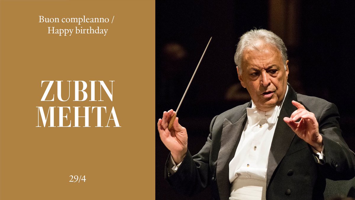 Buon compleanno / Happy birthday Zubin Mehta. #NatiOggi #BornToday