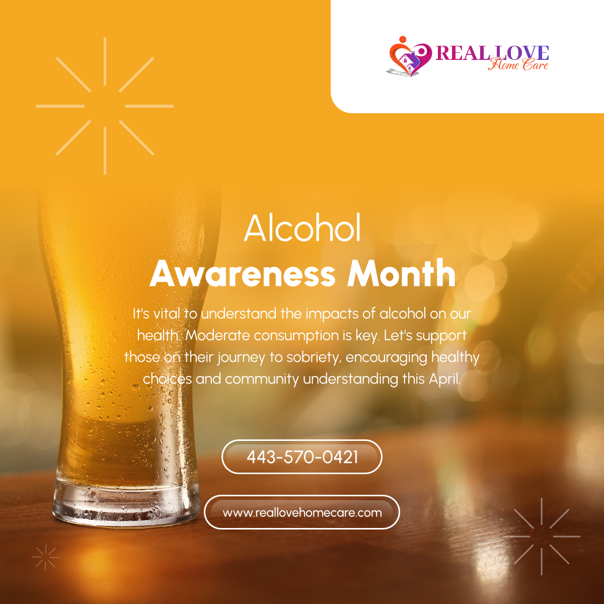 Let's raise awareness about the effects of alcohol on health and champion moderation and support for sobriety, fostering a community committed to healthy choices. Join us in observing Alcohol Awareness Month this April.

#AlcoholAwarenessMonth #SobrietySupport #HealthFirst