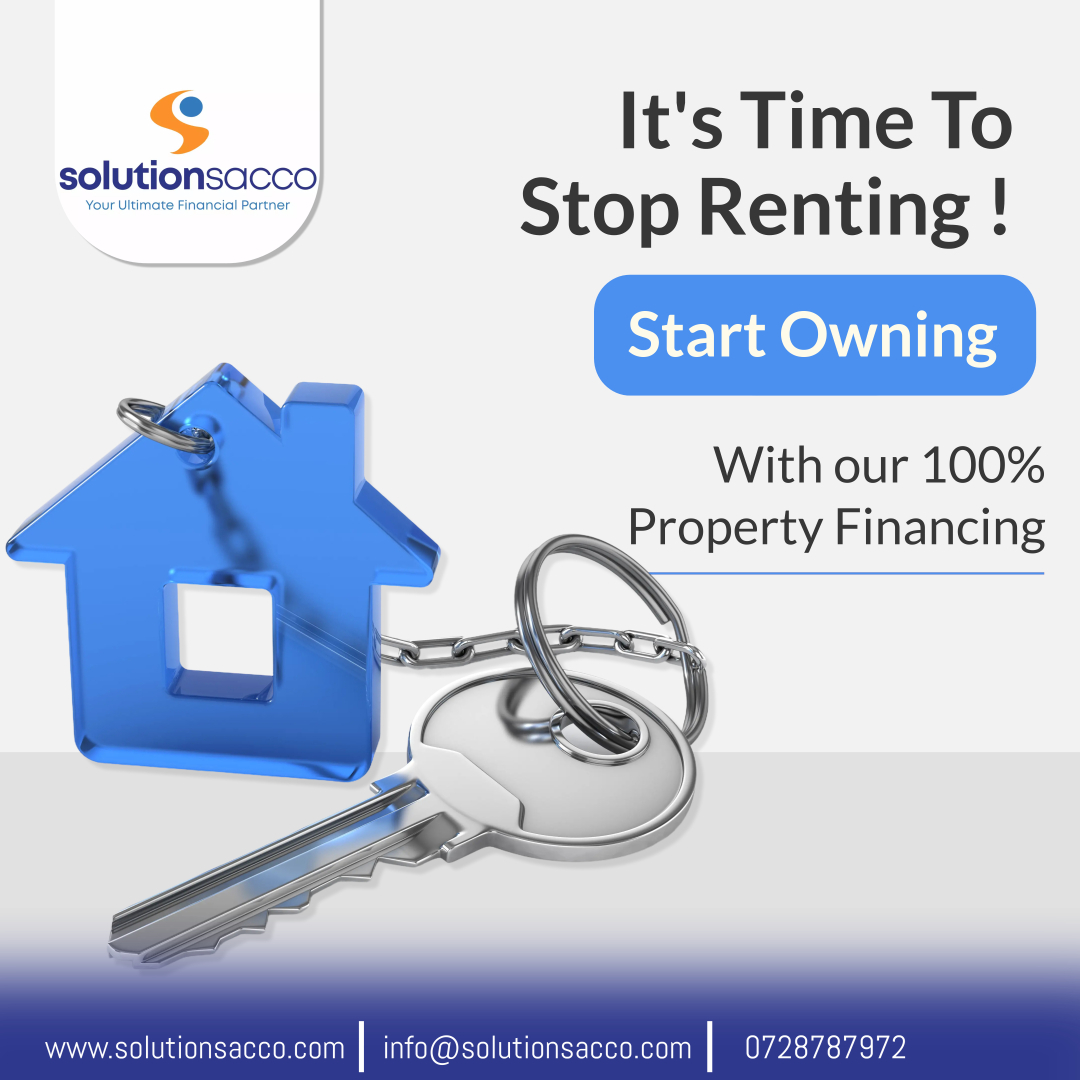 Sol_Sacco's tweet photo. Don't let financial barriers hold you back from achieving your Property ownership dreams.
Whether you're looking to purchase, renovate, construct or expand your income generating property, our tailored financing solutions are designed to meet your unique needs.
#solutionsacco https://t.co/KdI0EKuU8f