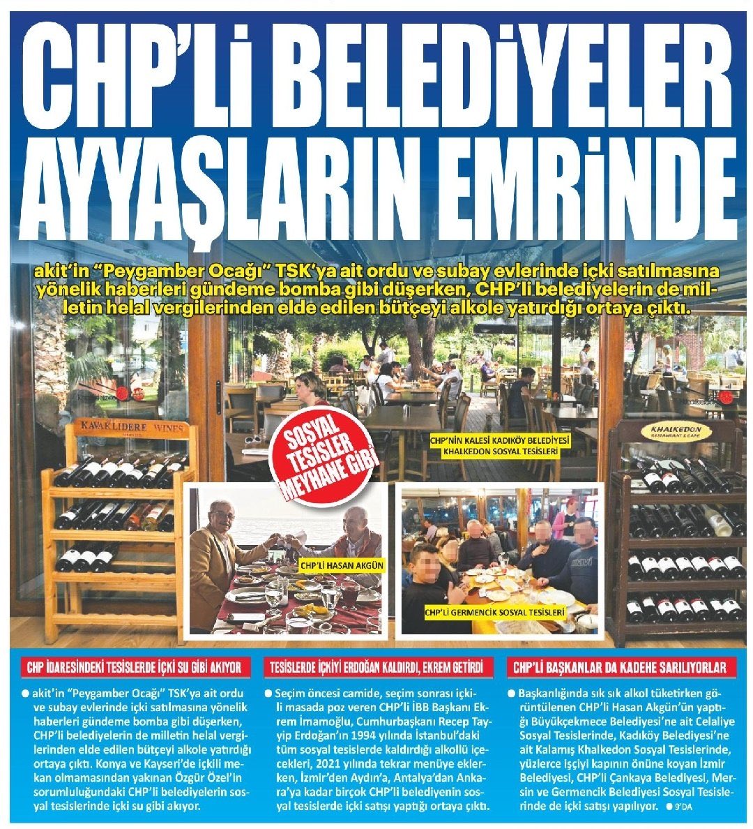 Lağım medyası! Tüm CHP li belediye başkanları ve @herkesicinCHP dava açmasını bekliyoruz. Bu arsız gazetenin yaptıkları bini aştı. Size bulaşmıyorsak, keneften uzak durmak istediğimiz için ama artık yeter!