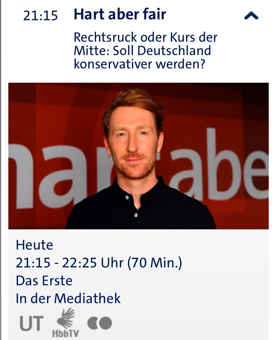 Nach den Bildern von Islamisten in Hamburg, die am Wochenende für die Errichtung eines Kalifats demonstrierten, wird heute in der Sendung 'Hart aber fair' das Thema 'Rechtsruck oder Kurs der Mitte: Soll Deutschland konservativer werden?' diskutiert.