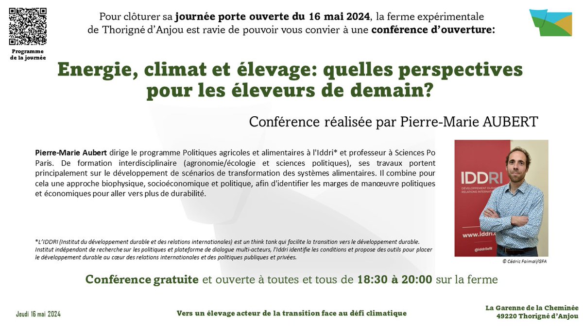 Ferme expérimentale de Thorigné d'Anjou tweet media