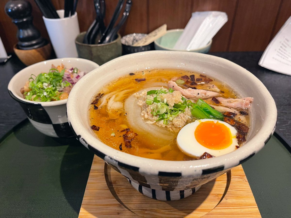 ORIBE ⚪︎新玉ねぎの冷やし醤油らーめん ⚪︎4種のチャーシュー丼