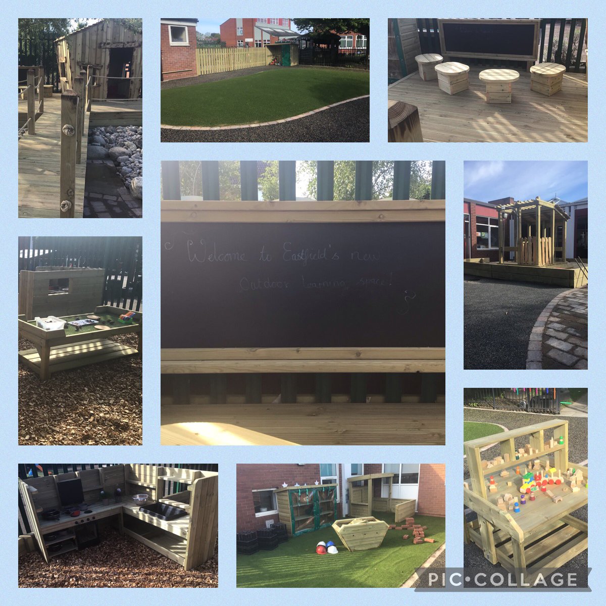 We are so excited for our children to access their new outdoor learning space today! Big thank you to @NewbyLeisureLtd for the amazing design and workmanship. #eastfieldey