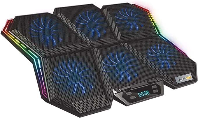 Cosmic Byte Meteoroid RGB Laptop Cooling Pad 
with 6 Fan Upto 17inch Laptops 
#adjustable #heights #excellent #cooling #pad 
#highquality #product #dubailife #uae #business
