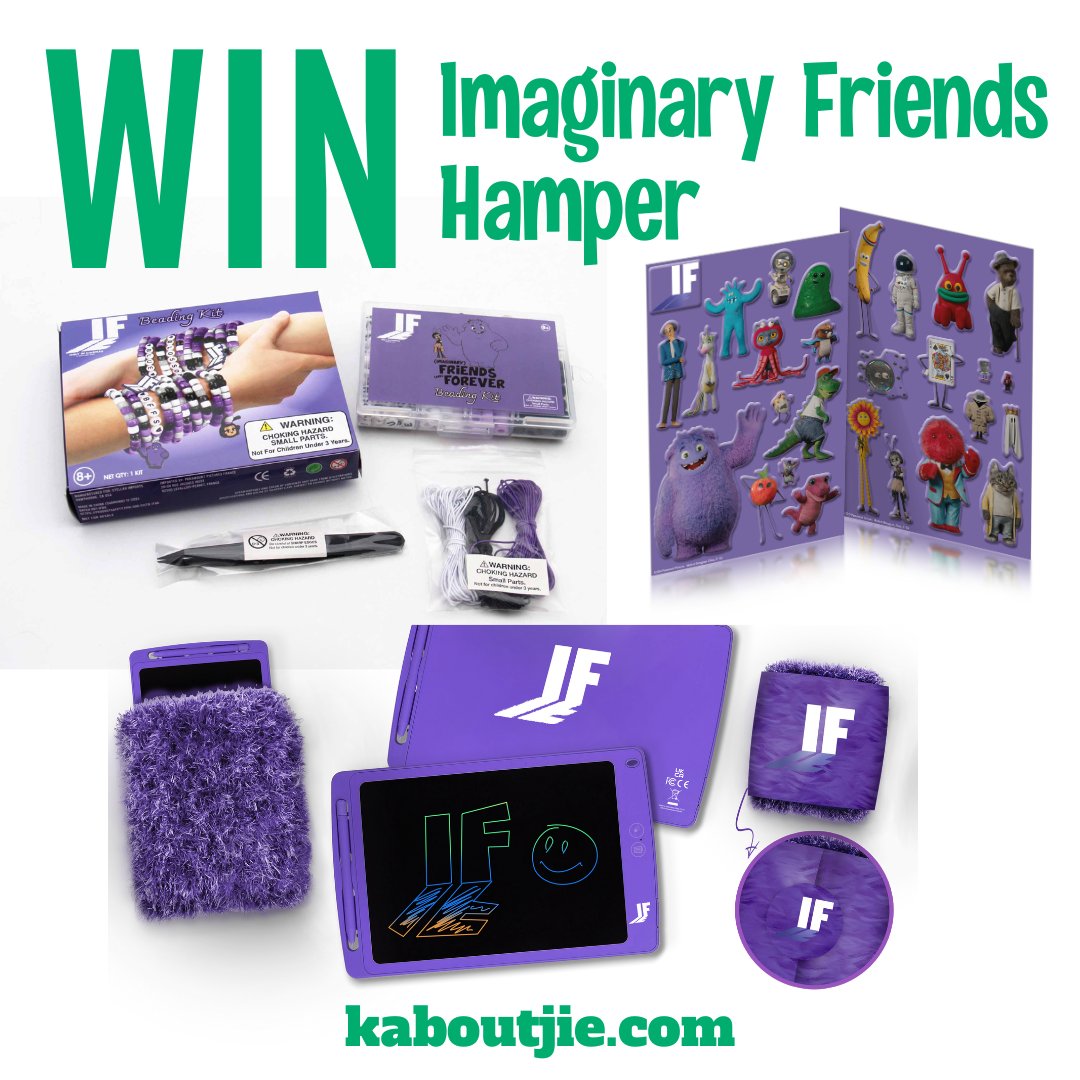 Win 1 of 3 Imaginary Friends hampers Click here to enter: kaboutjie.com/imaginary-frie… #ImaginaryFriends #WinWithKaboutjie #GiveawayAlert #HamperGiveaway