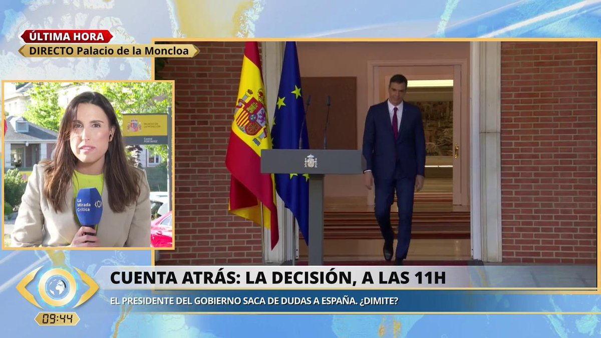 #ÚLTIMAHORA | Pedro Sánchez adelanta su comparecencia a las 11 de la mañana 🔵 #LaMiradaCrítica29A mdia.st/directo5