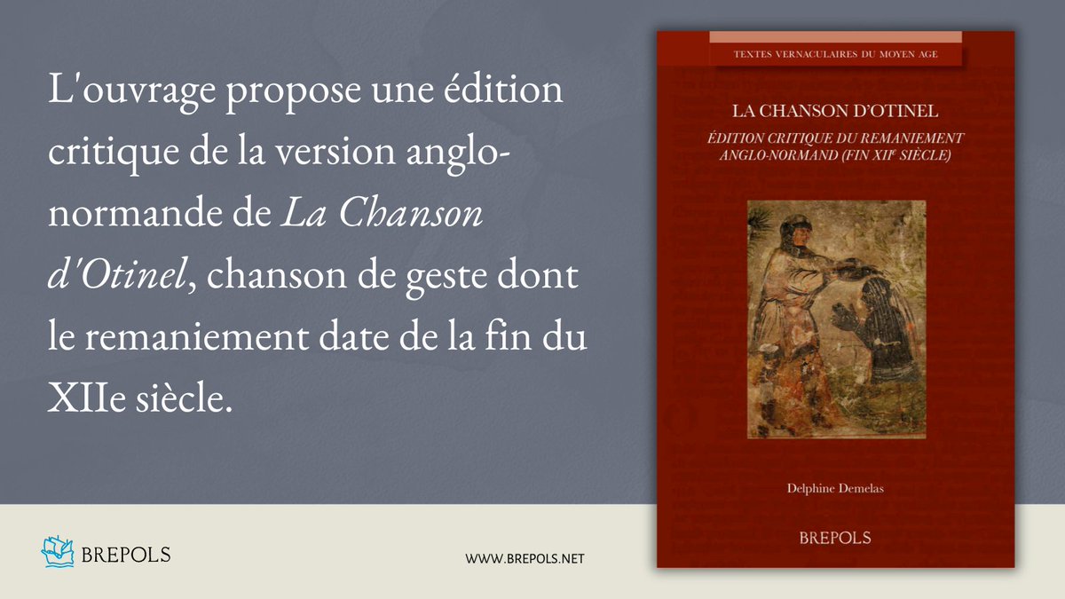 La Chanson d'Otinel Édition critique du remaniement anglo-normand (fin XIIe siècle) Edité par Delphine Demelas Info: bit.ly/3WmnfIm #MedievalTwitter #Otinel #Chansondegeste