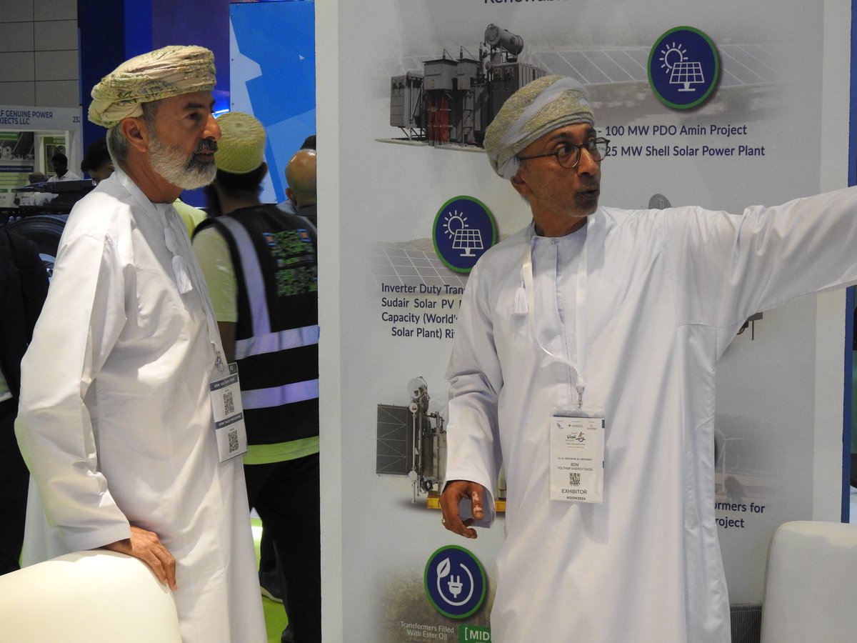 #voltamp_energy welcome visitors to our stand, where they can take a look on our skid solution and engage with the team to gain deeper insights.

we'll provide reliable and sustainable solutions, and services to support our customers at all times

@oman_week #RenewableEnergy
