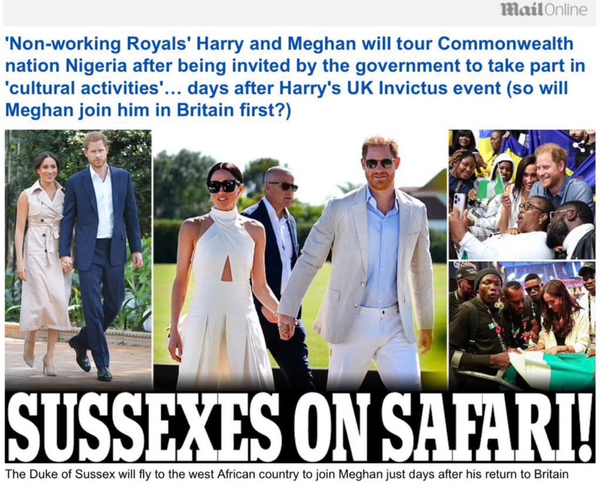 Yo @DailyMailUK no one travels to Nigeria to go on a Safari. No wonder this country is so fucked!