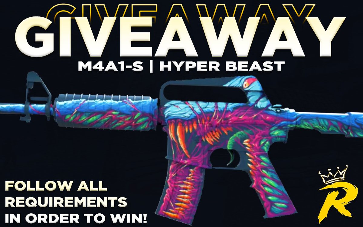 💸 M4A1-S | Hyper Beast [$35] 💸 💎 CSGO/CS2 Skin Giveaway 💎 ⏩ Follow @RewardifyGG 🔁 Retweet ⬇️ Like + Subscribe ⬇️ youtube.com/watch?v=eapJJ9… ❗️ Watch the entire video to the end ❗️ 🔜 Winner will be picked in a few days! GL!