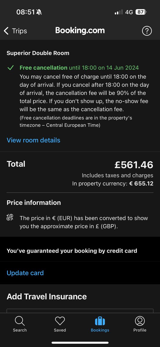 Does anyone know anyone going to Germany and needs accommodation? I booked this ages ago in Frankfurt,
No longer going to use it and it’s miles cheaper than anywhere else going,
Pass word round/drop me message and I can change name and we can sort it out.
#tartanarmy #scotland