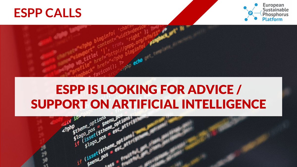 ESPP is seeking help to use #Artificial #Intelligence (AI), to find #updates about #P #sustainability and #nutrient #recycling. Our goal is to use AI to better share information with our network 👉 lnkd.in/gdPtnEDA If you are interested, contact info@phosphorusplatform.eu