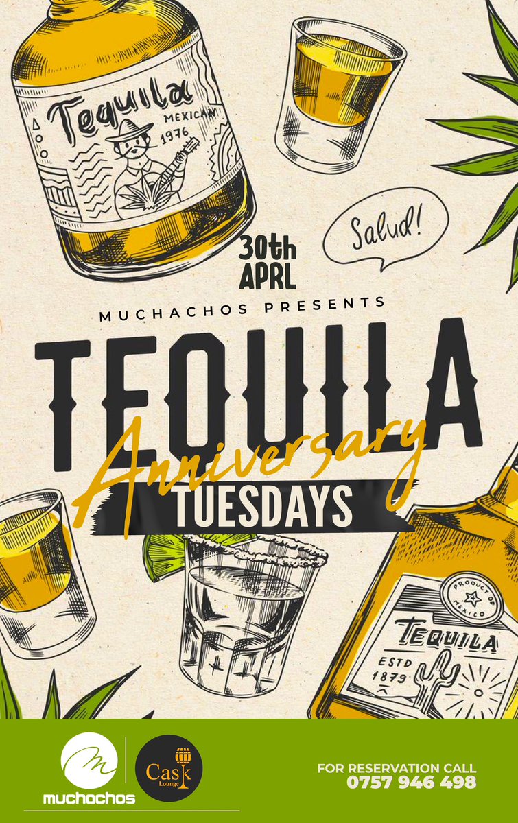 This Tuesday, we are celebrating #TequilaTuesday Anniversary. And we’re cooking as always! Tomorrow you know the drill.