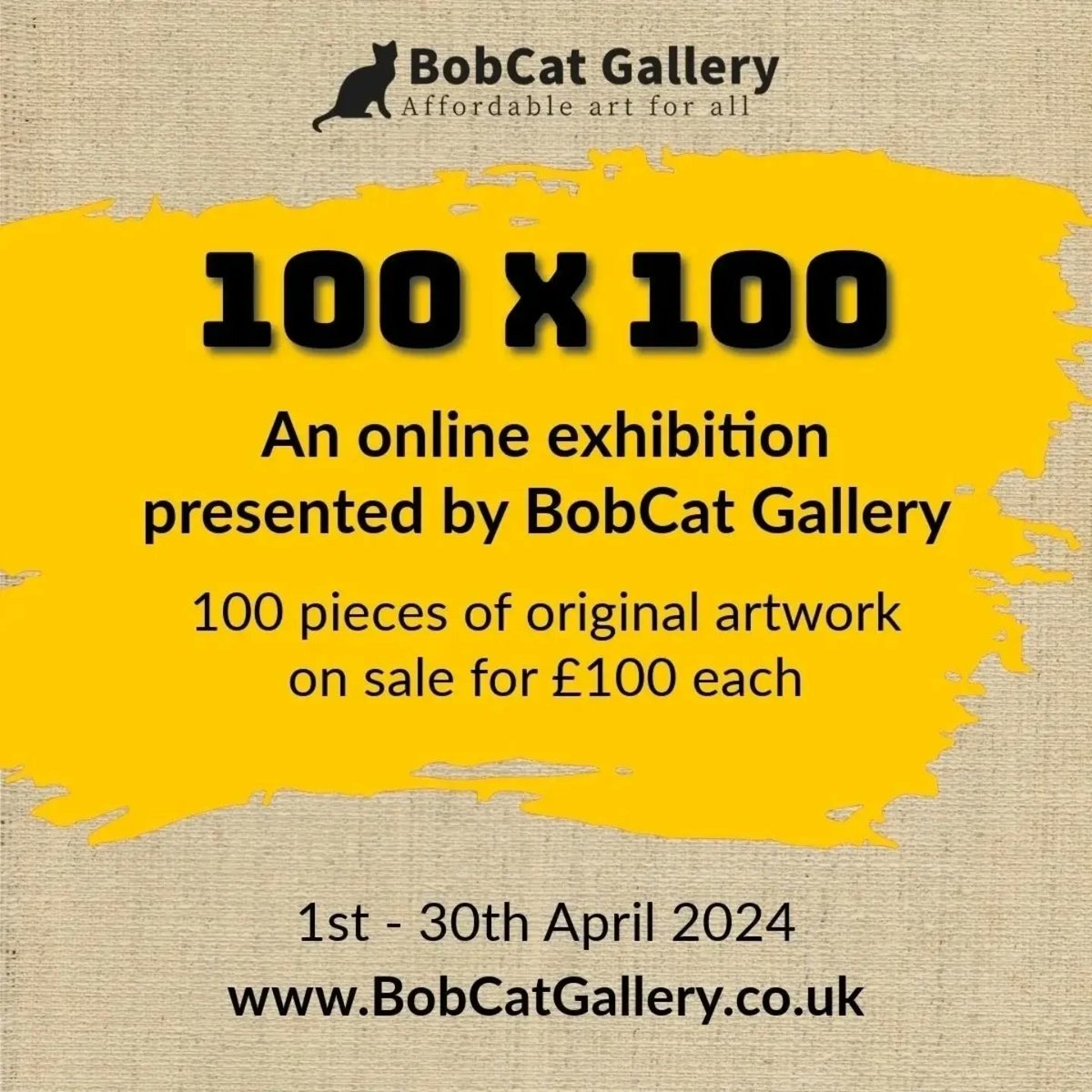 ✨ Last chance! ✨ Our virtual exhibition comes to an end tomorrow, so if you've had your eye on one of the 100 pieces of original & limited edition art included, now is the time to buy... Everything is just £100 +p&p, some amazing arty bargains included! BobCatGallery.co.uk