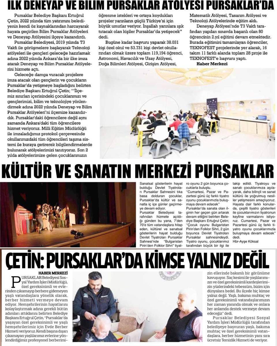 Basında Pursaklar📰
@Ertugrulcetin06 #pursaklar #press #news #NewsBreak #Newspaper #haberler #haber #basın