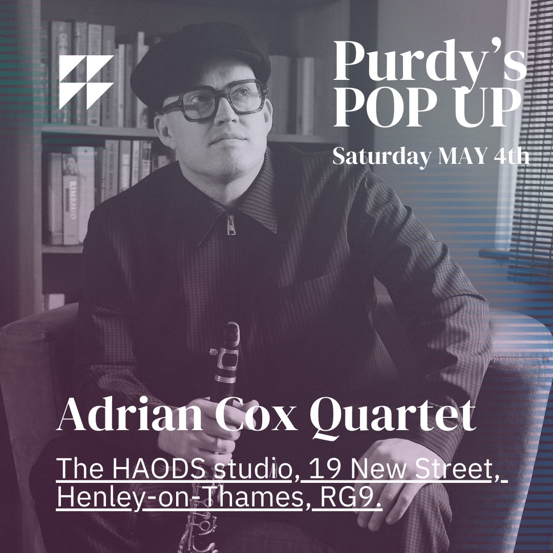 Coming up this week, I have two wonderful shows May 2nd Hugh & Marion's, Eltham Jazz Club 🎟️ elthamjazzclub.com May 4th Purdy’s Pop Up, Henley on Thames 🎟️ purdymusic.co.uk/purdys-popup/l… I can’t wait to see you all @AdrianCoxMusic 🎶